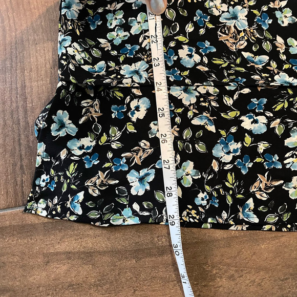 J. Jill Floral Sheer Layered Long Sleeve Button Down Shirt Women's SZ Small - Picture 8 of 10